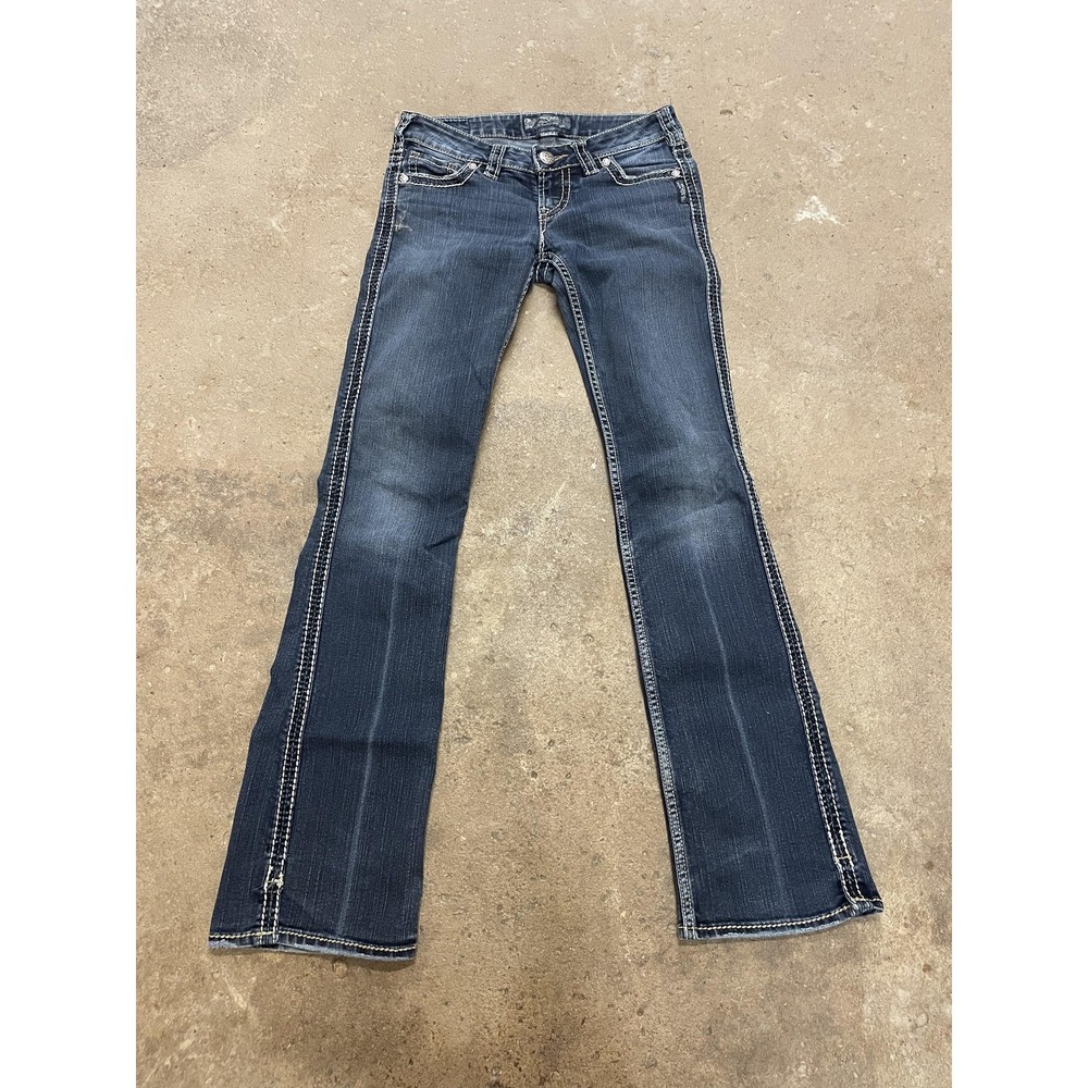 Silver Jeans Co. Jeans Womens W27 L33 Medium Wash Frances 18 Slim Bootcut‎ Denim